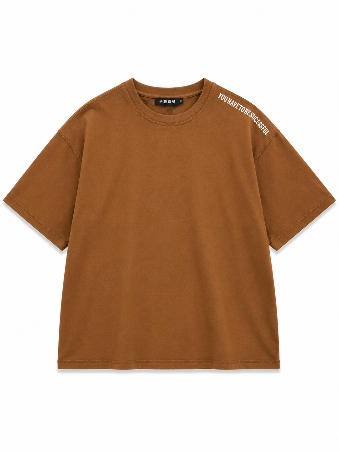 KASRO SHOULDER TYPOGRAPHY T-SHIRT