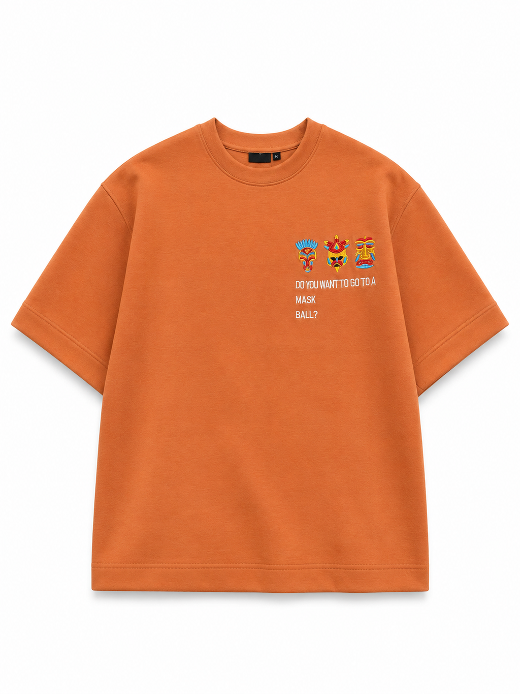 KASRO TRIBAL MSK EMBROIDERY T-SHIRT DB